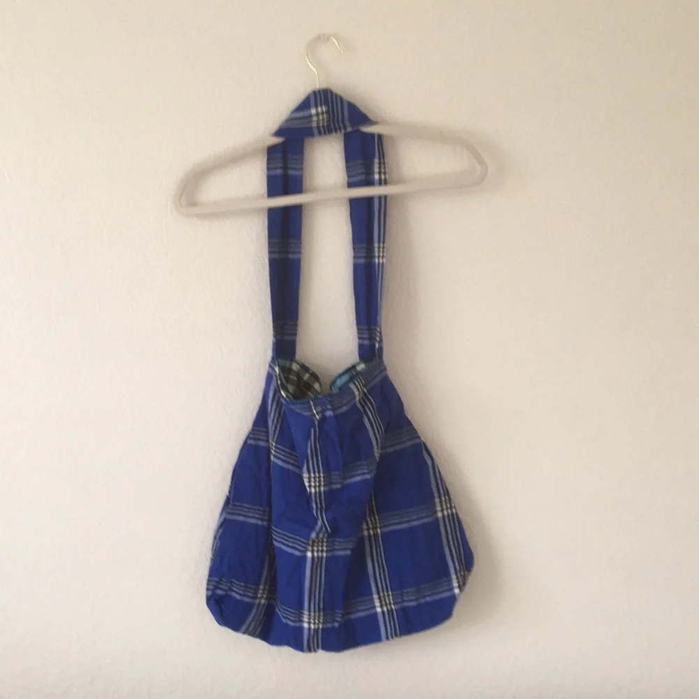 Hobo Bag Button-down Reversible Shoulder Boho
